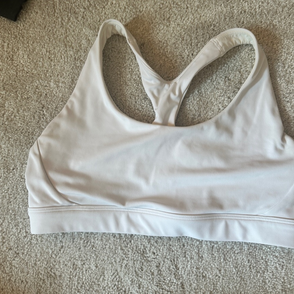 Athleta Sports Bra white size medium